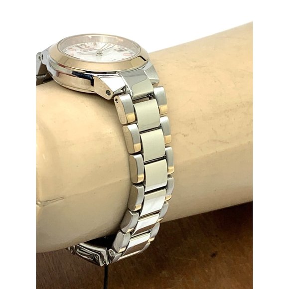 Citizen Women\'s Watch EM1676-52D Eco Drive Mother of Pearl Dial Two Tone Steel